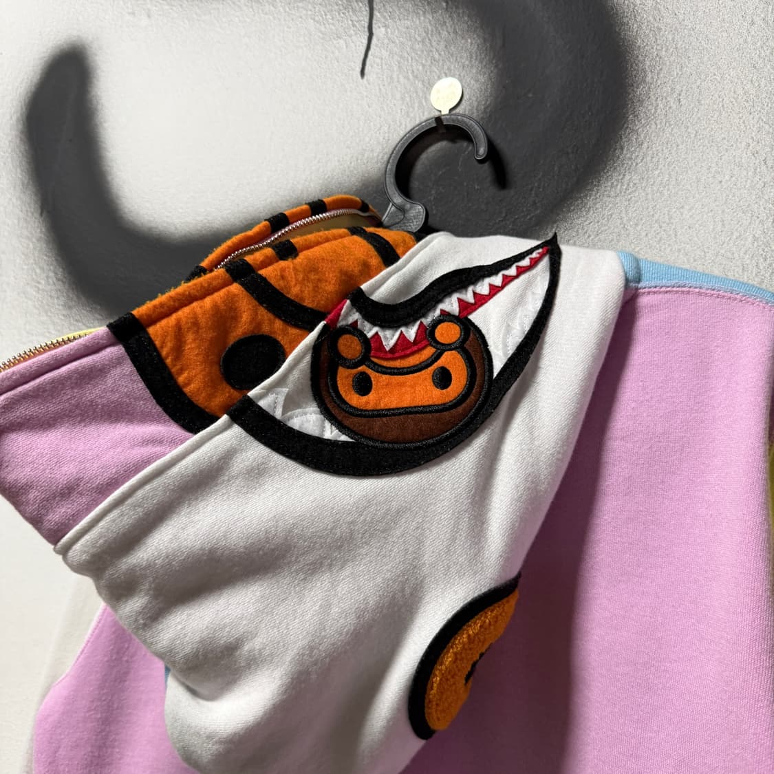 정품 베이프 우먼스 베이비 마일로 더블 샤크 풀 집업 후디 상품이미지3