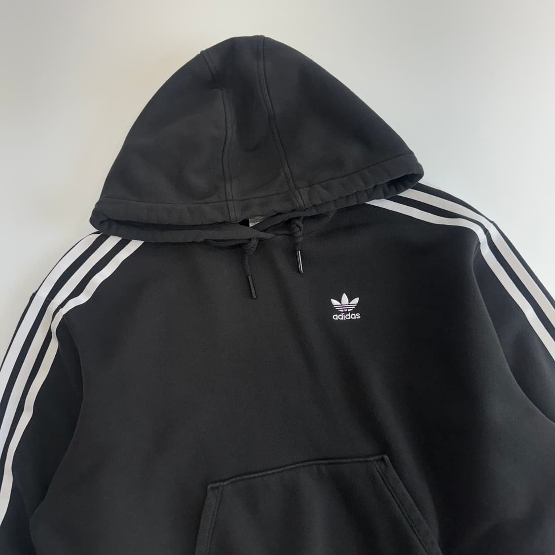 Adidas 아디다스 파이어로고 트랙탑 블랙 후드티 상품이미지4