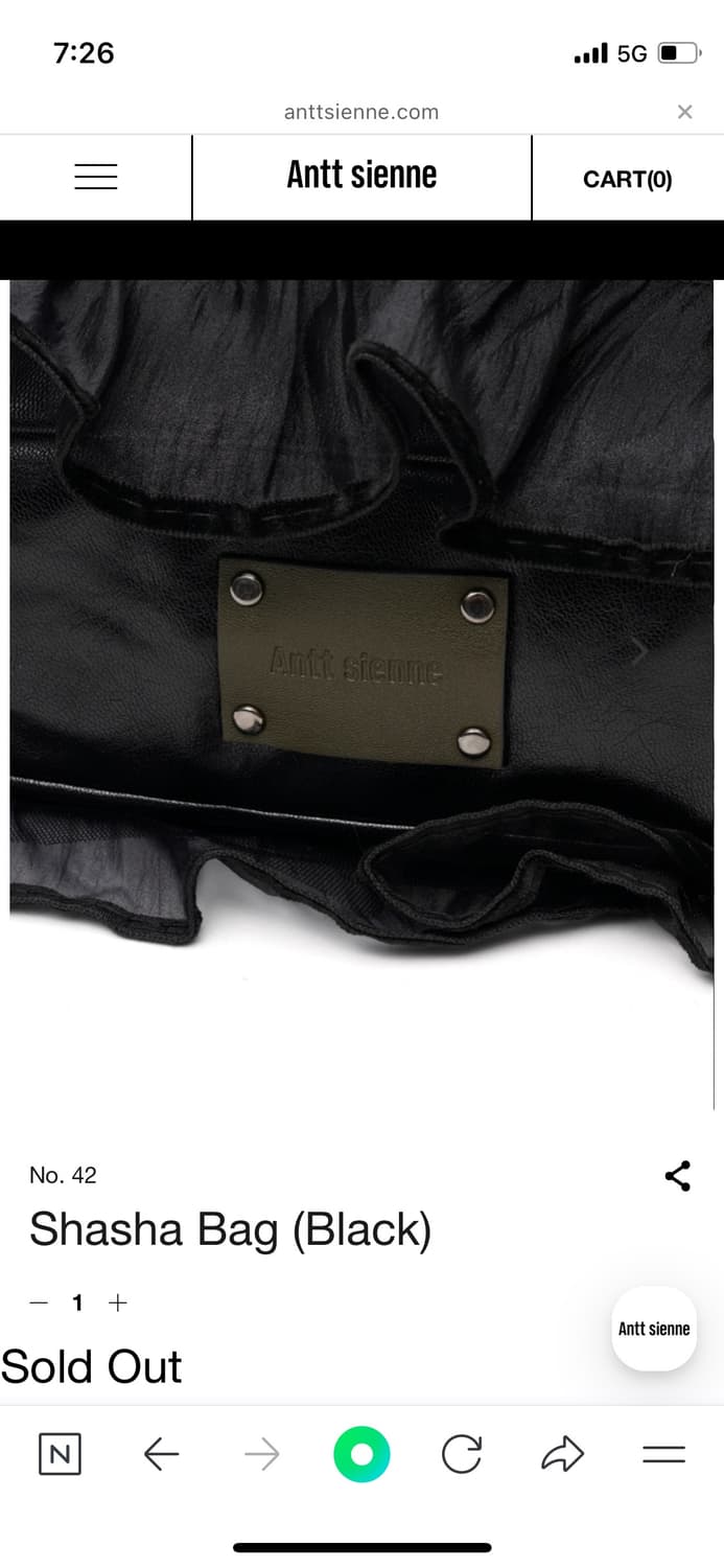 앙뜨시엔느 anttsienne 샤샤 백 상품이미지3