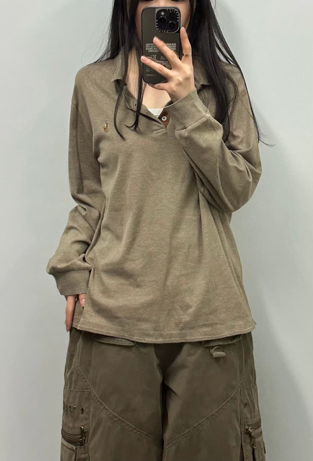 폴로 랄프로렌 신형 브라운 긴팔 카라티 상품이미지1