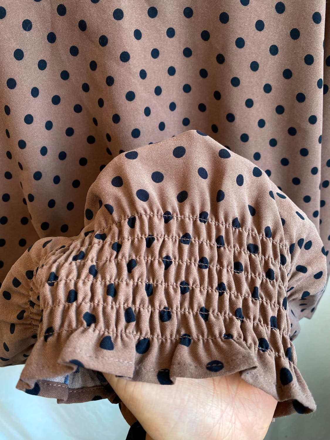 브릭 도트 블라우스(M) 상품이미지8