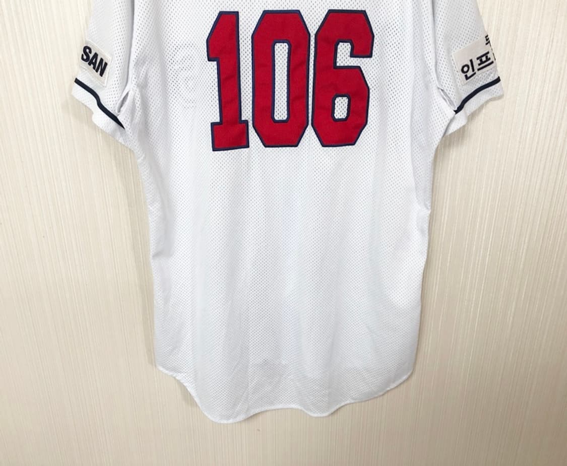 KBO 위팬 두산베어스 선수실착 홈유니폼/져지 #106 김영은 상품이미지9