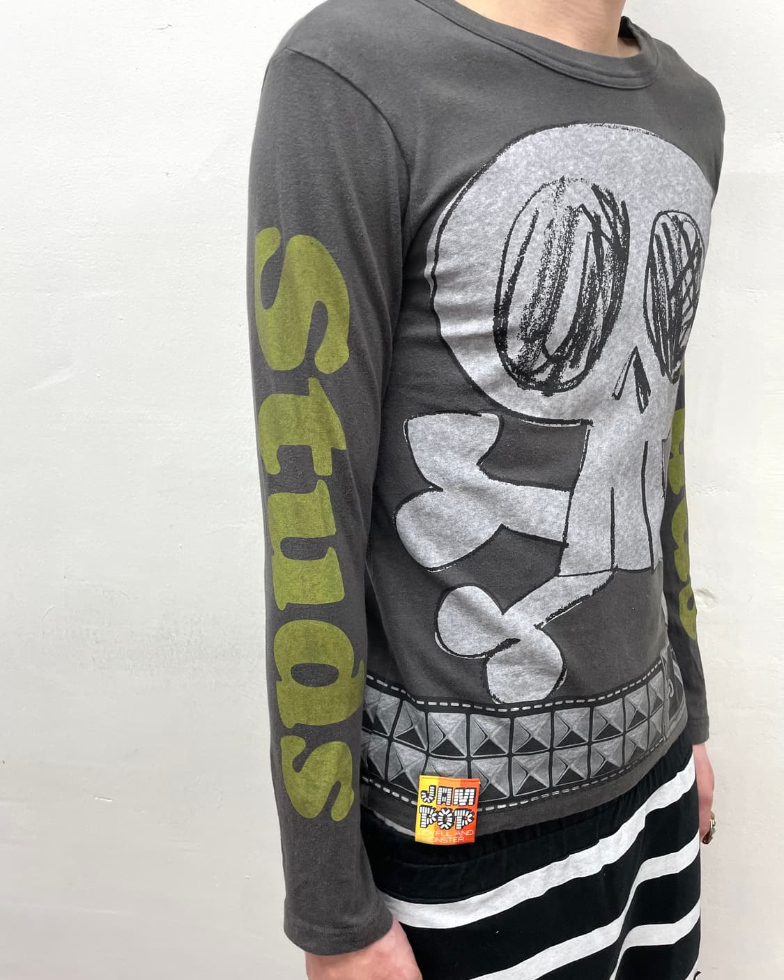 Jam Big Skull Stud Belt T-Shirt 상품이미지3