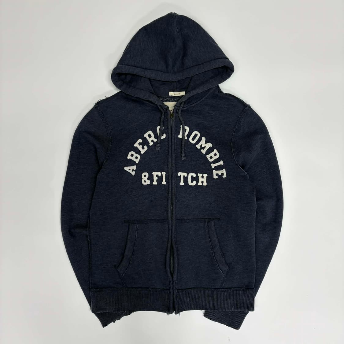 아베크롬비 y2k 네이비 스웻 후드집업 희귀져지(M) 상품이미지2