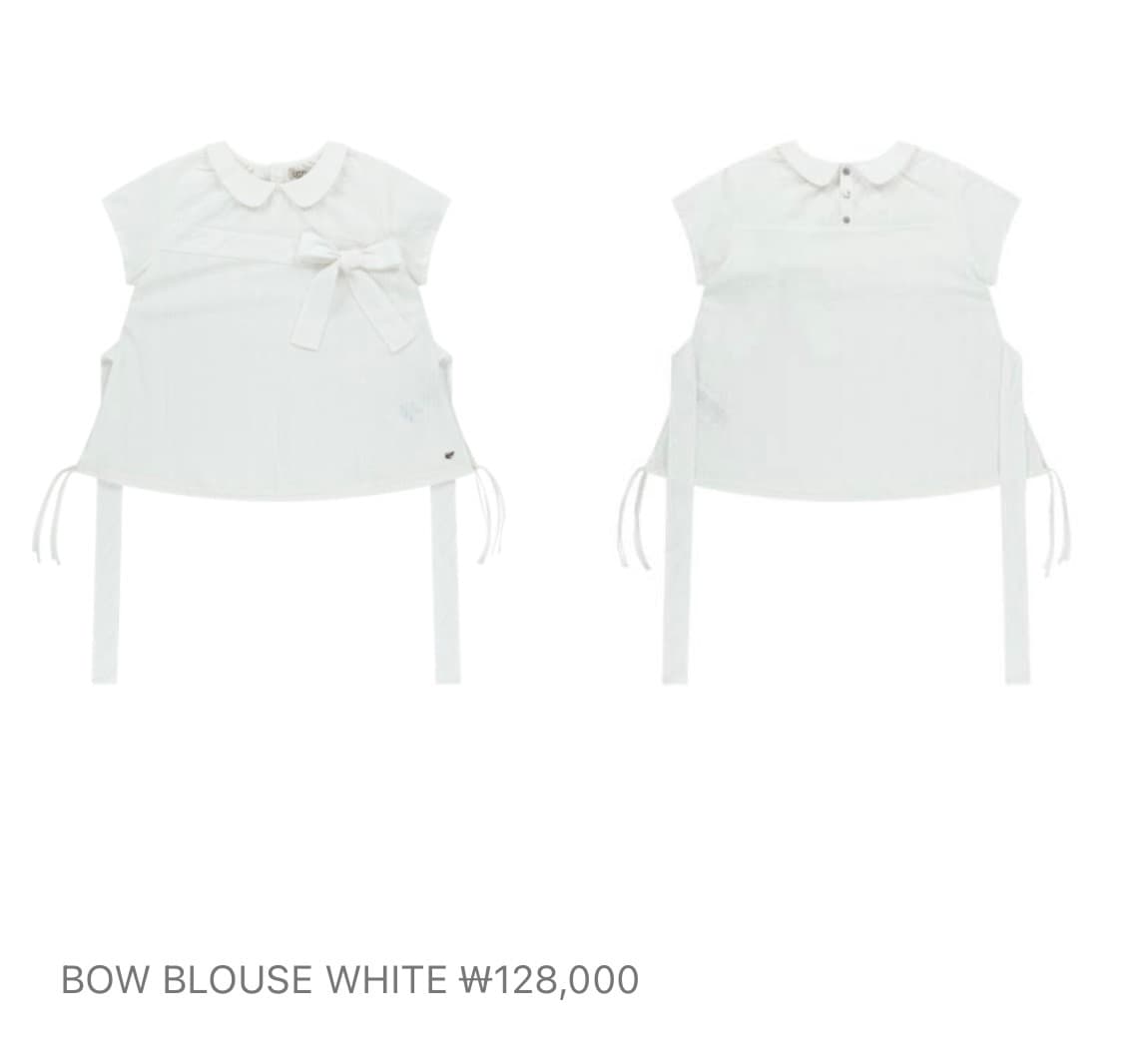 코이세이오 / BOW BLOUSE WHITE 팔아요 상품이미지1