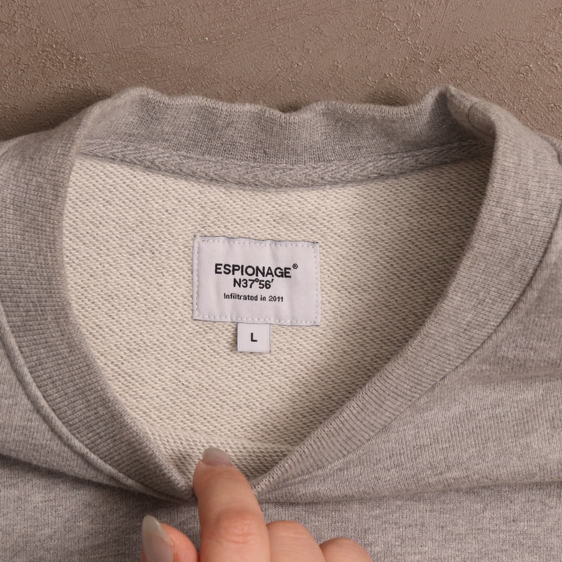 에스피오나지 해군 프린팅 헤비 스웻셔츠 A1696 상품이미지3