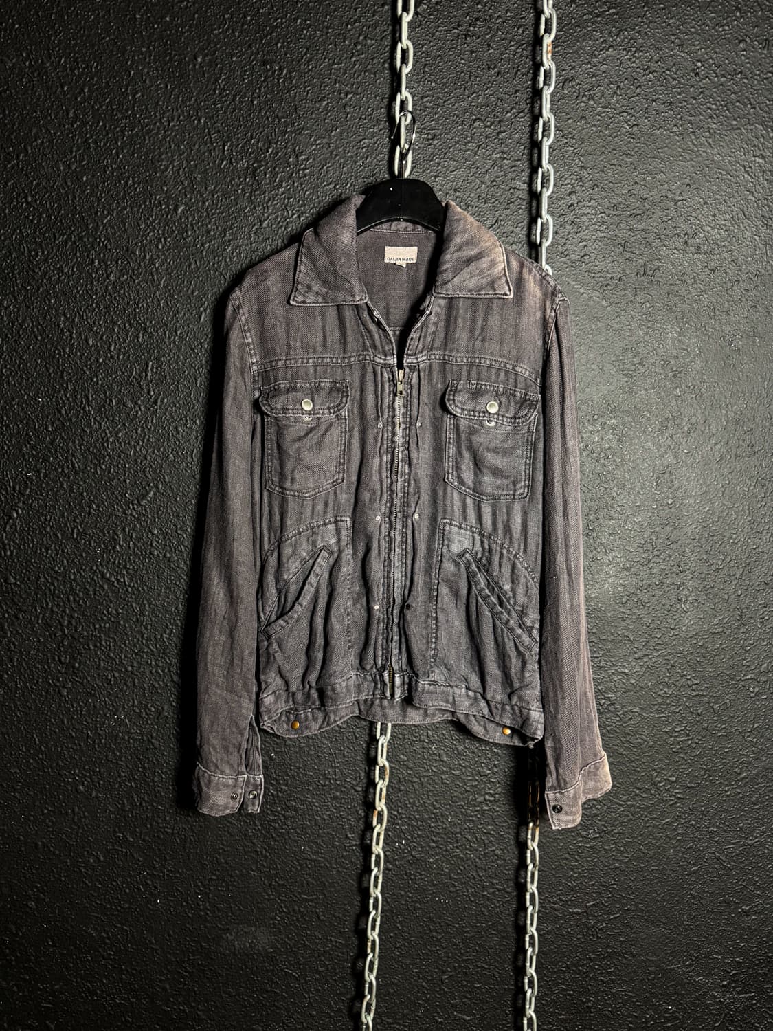 GAIJIN MADE – Washed Black Jacket  상품이미지1