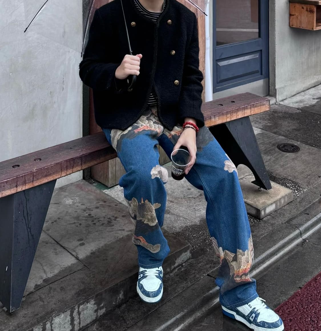 우영미 볼케이노 데님 팬츠 48 상품이미지8
