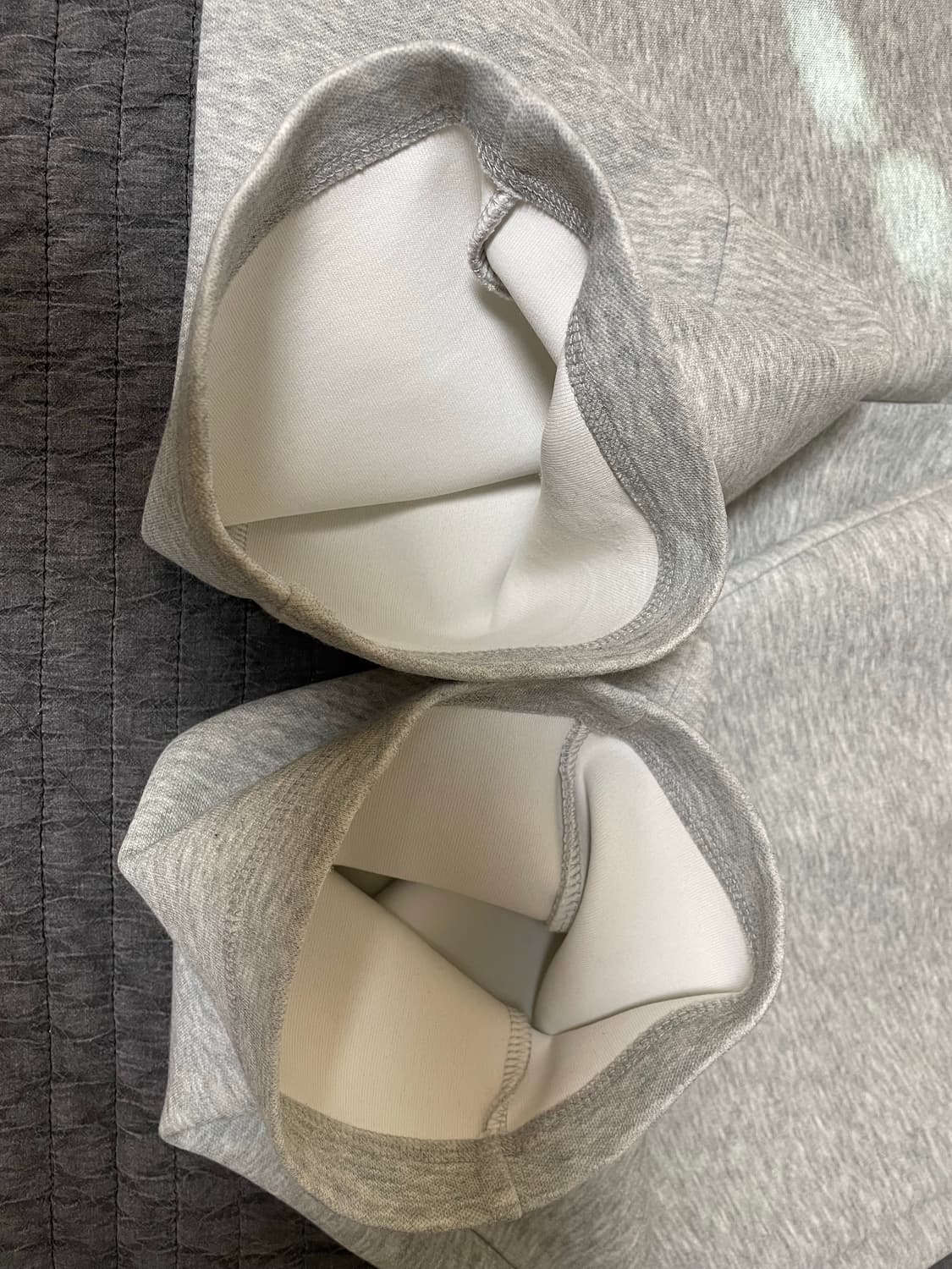 렉토 25SS 와이드 밴딩 루즈핏 스웻팬츠 멜란지 그레이 상품이미지6