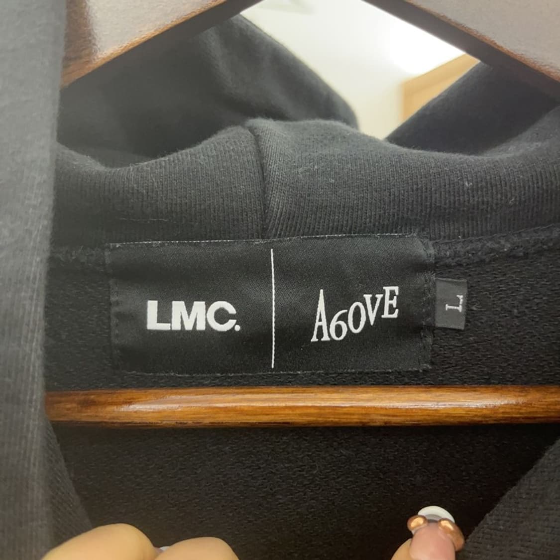 LMC X A60VE 빈티지 스트릿 힙합 오버핏 후드티 L C07820 상품이미지5