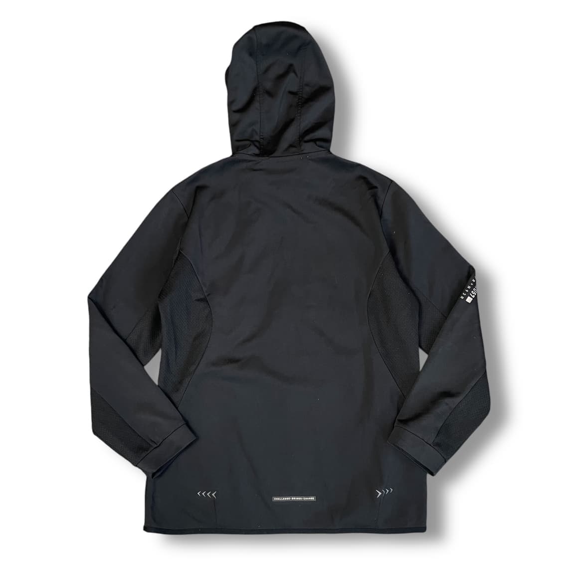 리복 블랙 후드 져지 트랙탑 XL 상품이미지2