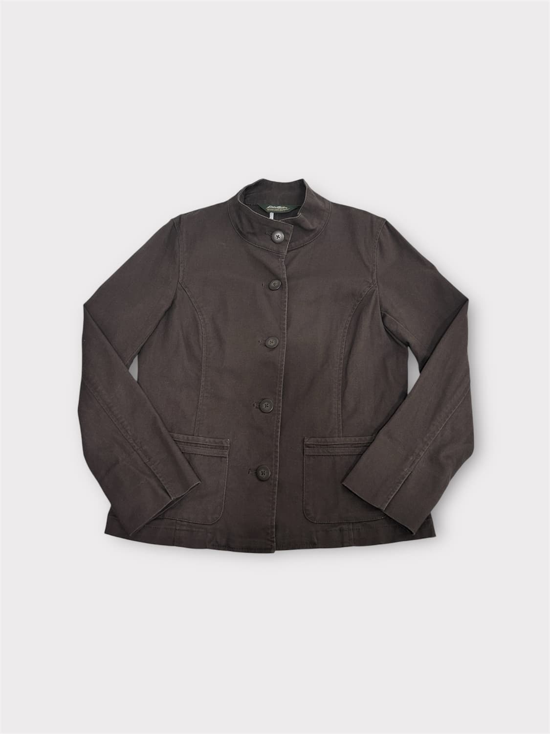 Japan 에디바우어 브라운 코튼 자켓 여성 M 상품이미지1