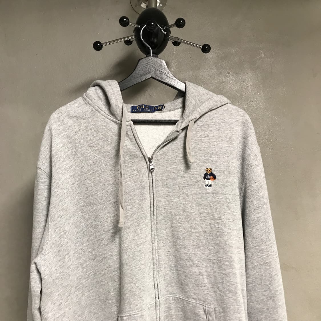 폴로 랄프로렌 후드집업 그레이 XL 상품이미지2