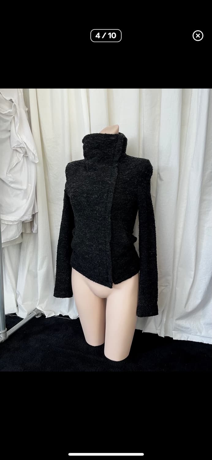 IRO 하이넥 드레이프 울 니트집업 상품이미지2