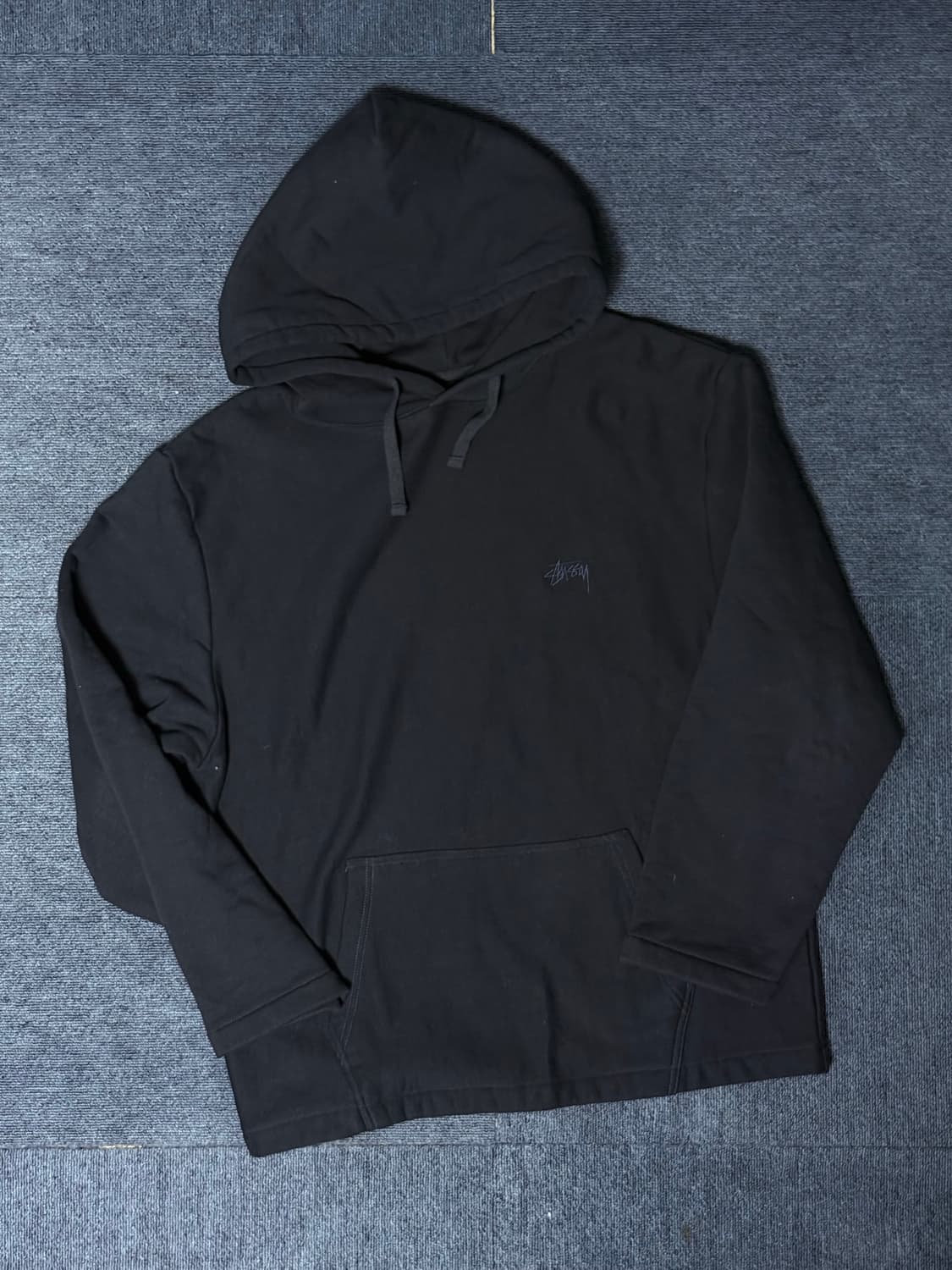 [M] 스투시 X 노 베이컨시 인 네이비 후드 상품이미지3