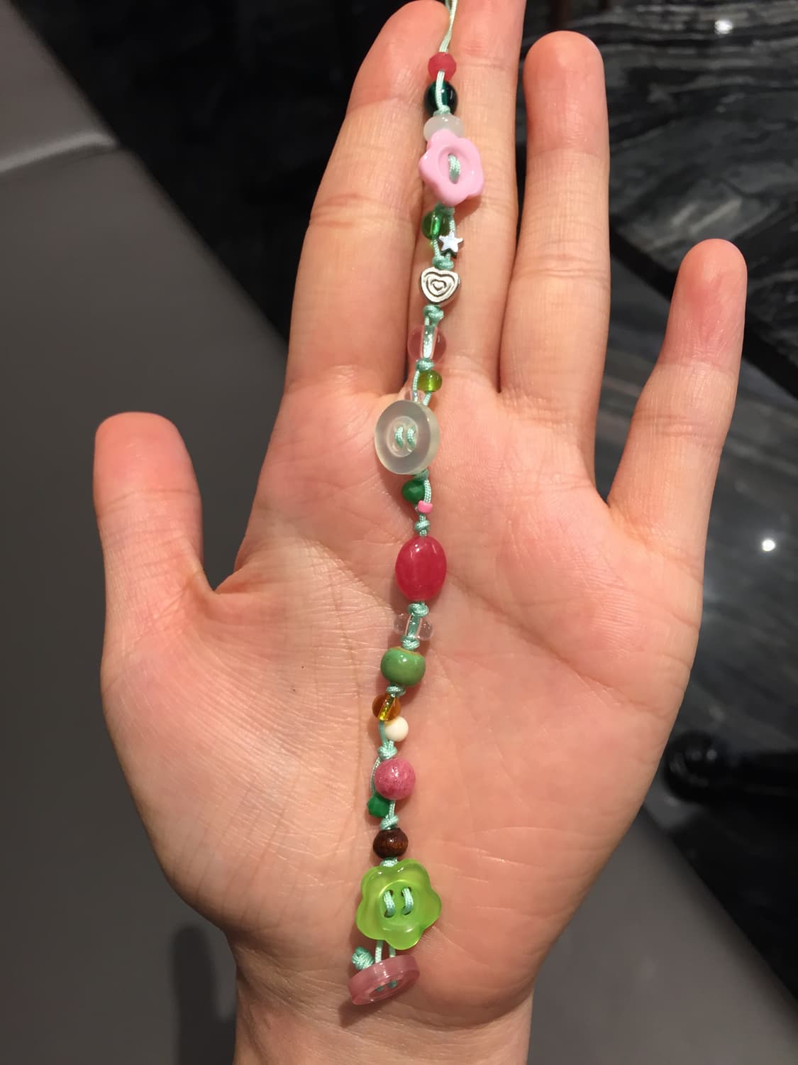 PG 단추 비즈 팔찌 상품이미지2