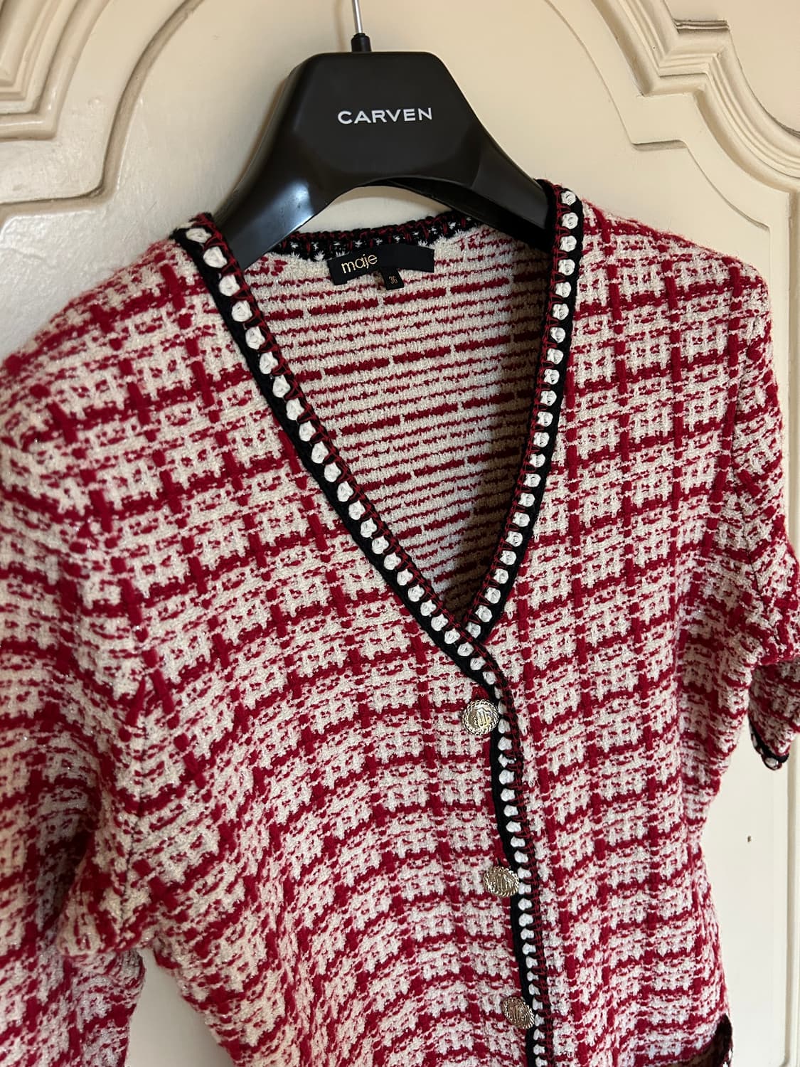 마쥬 트위드 버튼 원피스 상품이미지3