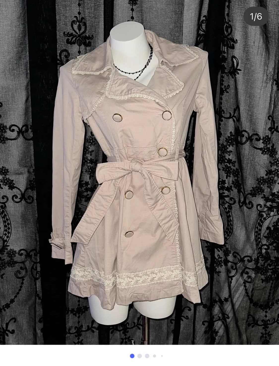 리즈리사 리본 코트 상품이미지1