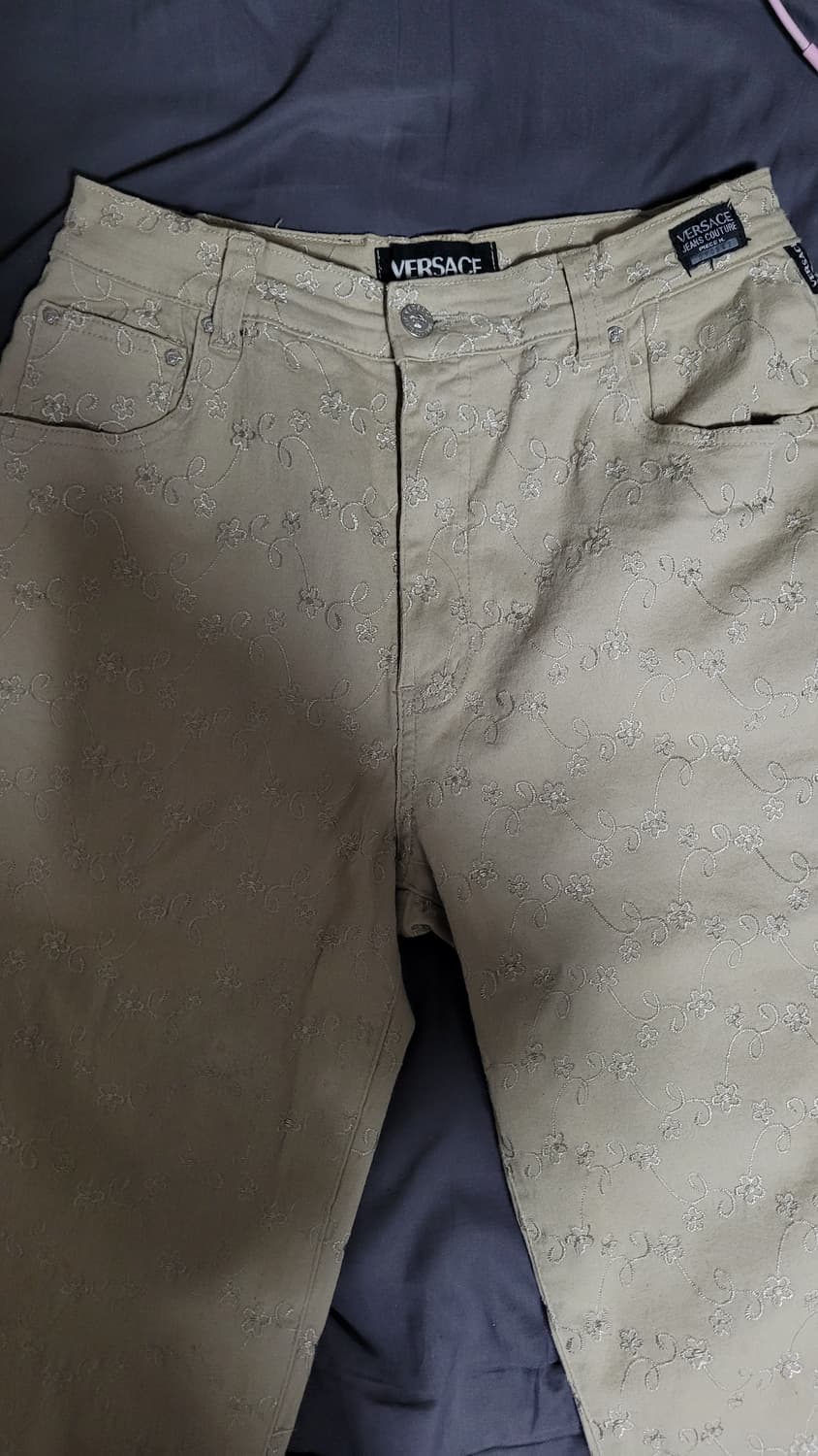 베르사체 진 쿠뛰르 플라워 패턴 스판팬츠 상품이미지3