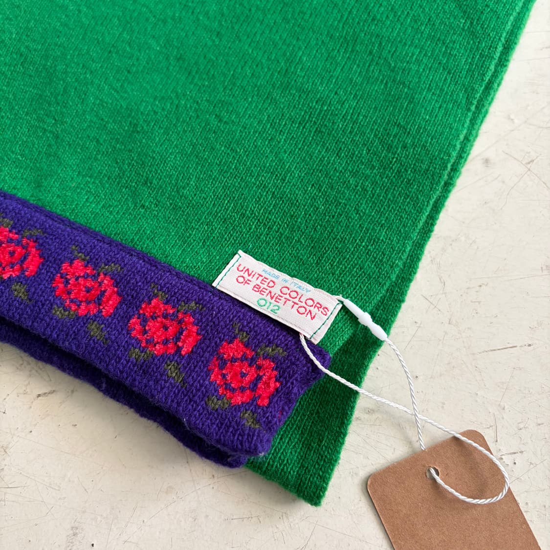 Benetton 베네통 빈티지 머플러 OS 상품이미지2