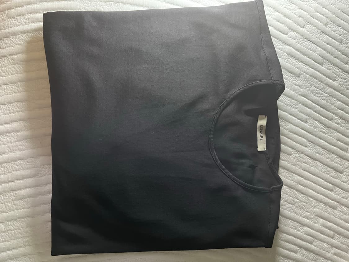 (M) 르메르 Lemaire LS RELAXED TEE,Squid Ink 상품이미지2