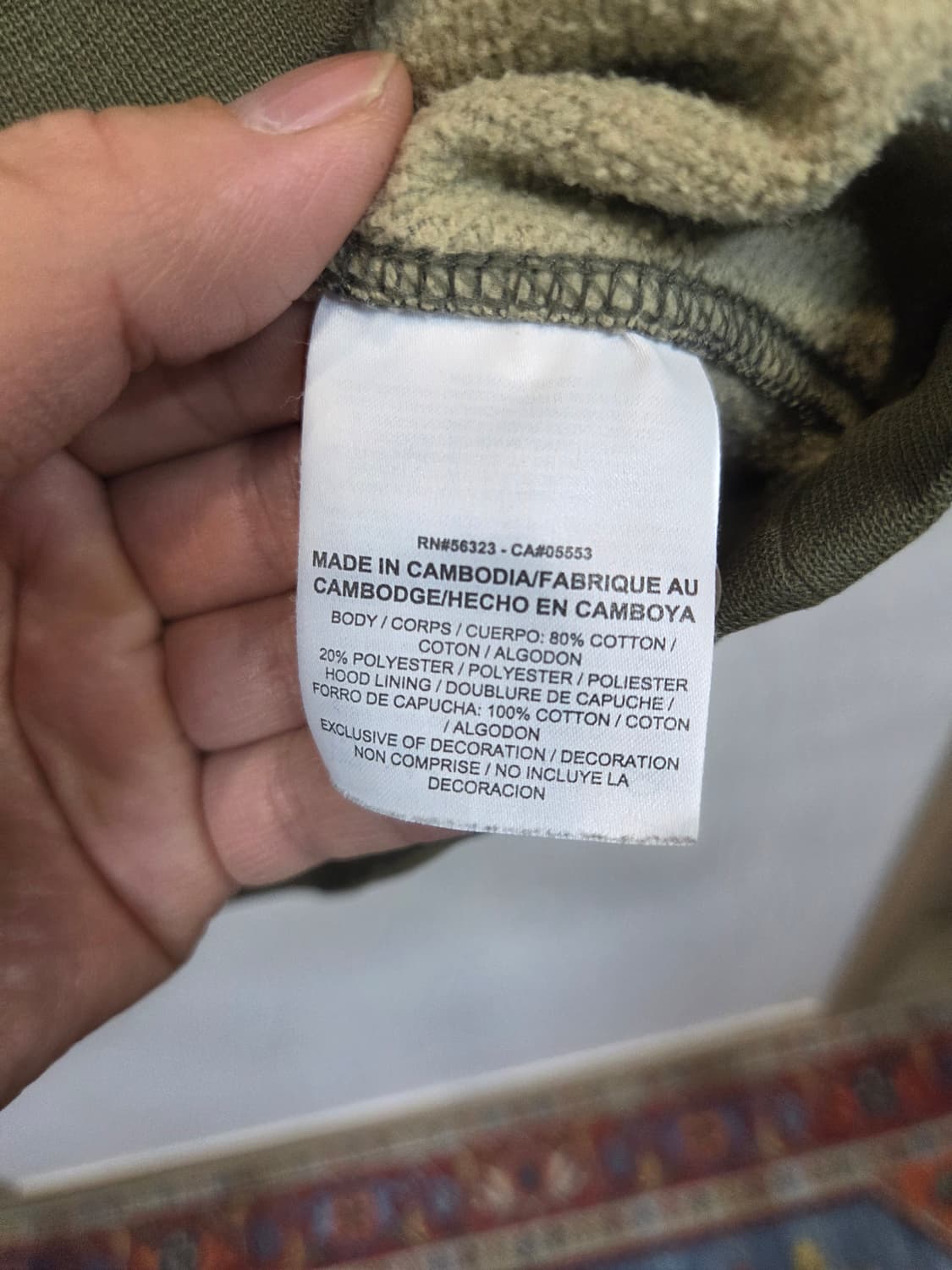 나이키 해외판 nsw 클럽 기모 카모 후드티 s 상품이미지4