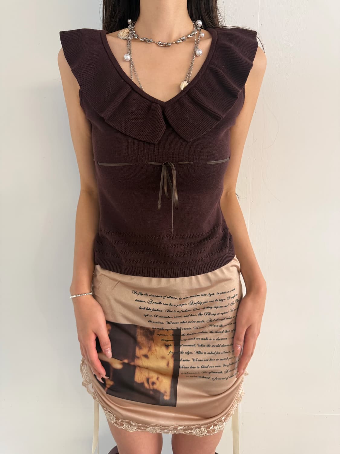  choco frill knit top 상품이미지6
