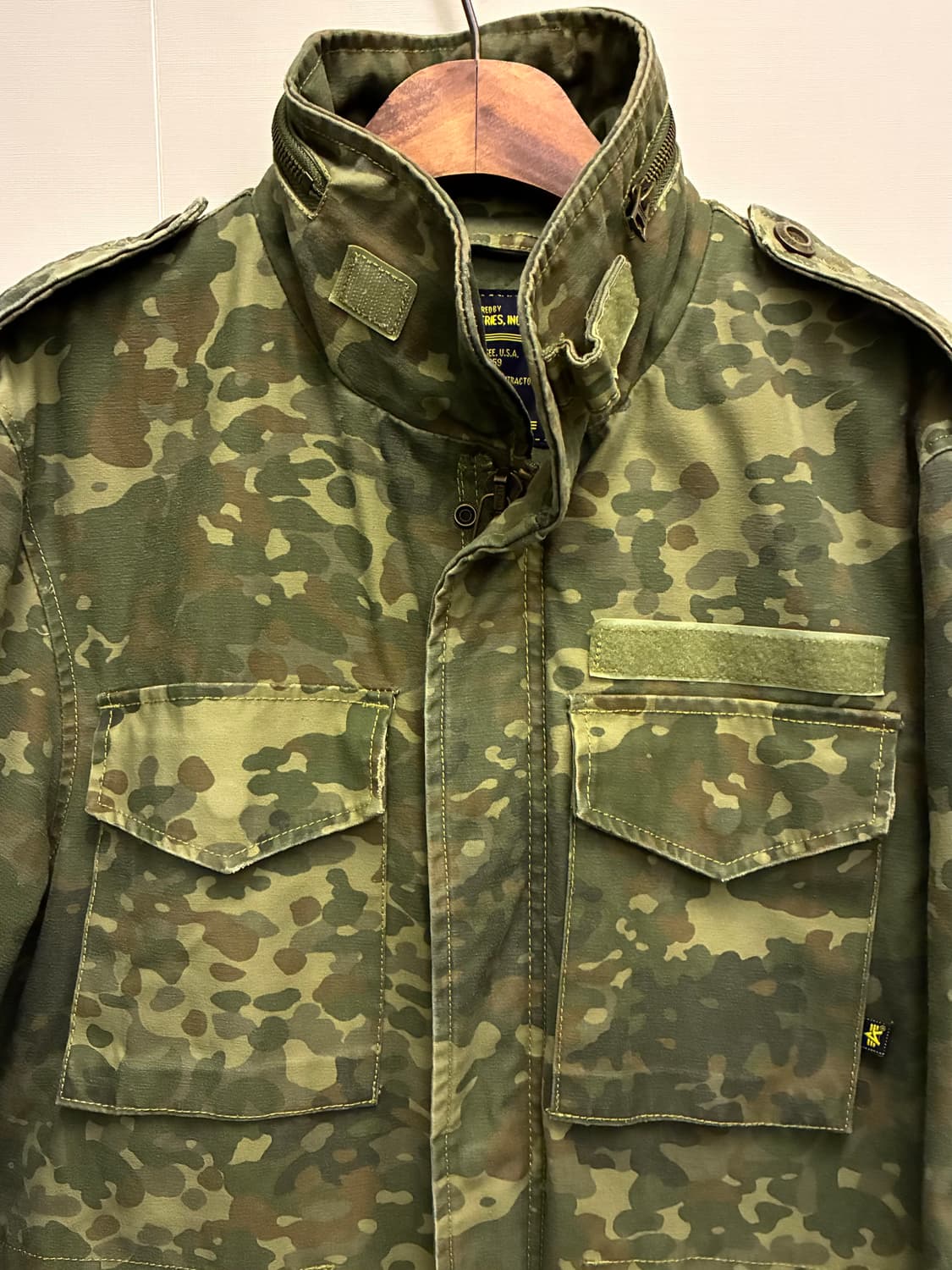 (M/105)알파인더스트리 독일군 플렉탄 카모 m65 모드 필드자켓 야상 상품이미지3