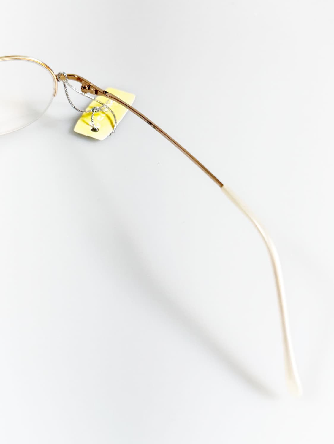 CLARTE by 서전 골드 오벌 반무테 메탈 빈티지 안경 상품이미지6