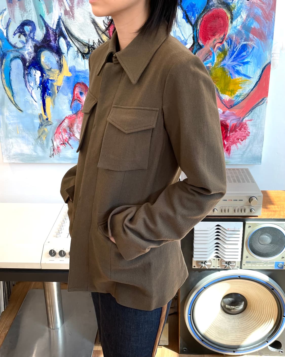 [M] ZUCCa 주카 울 사파리 자켓 상품이미지4