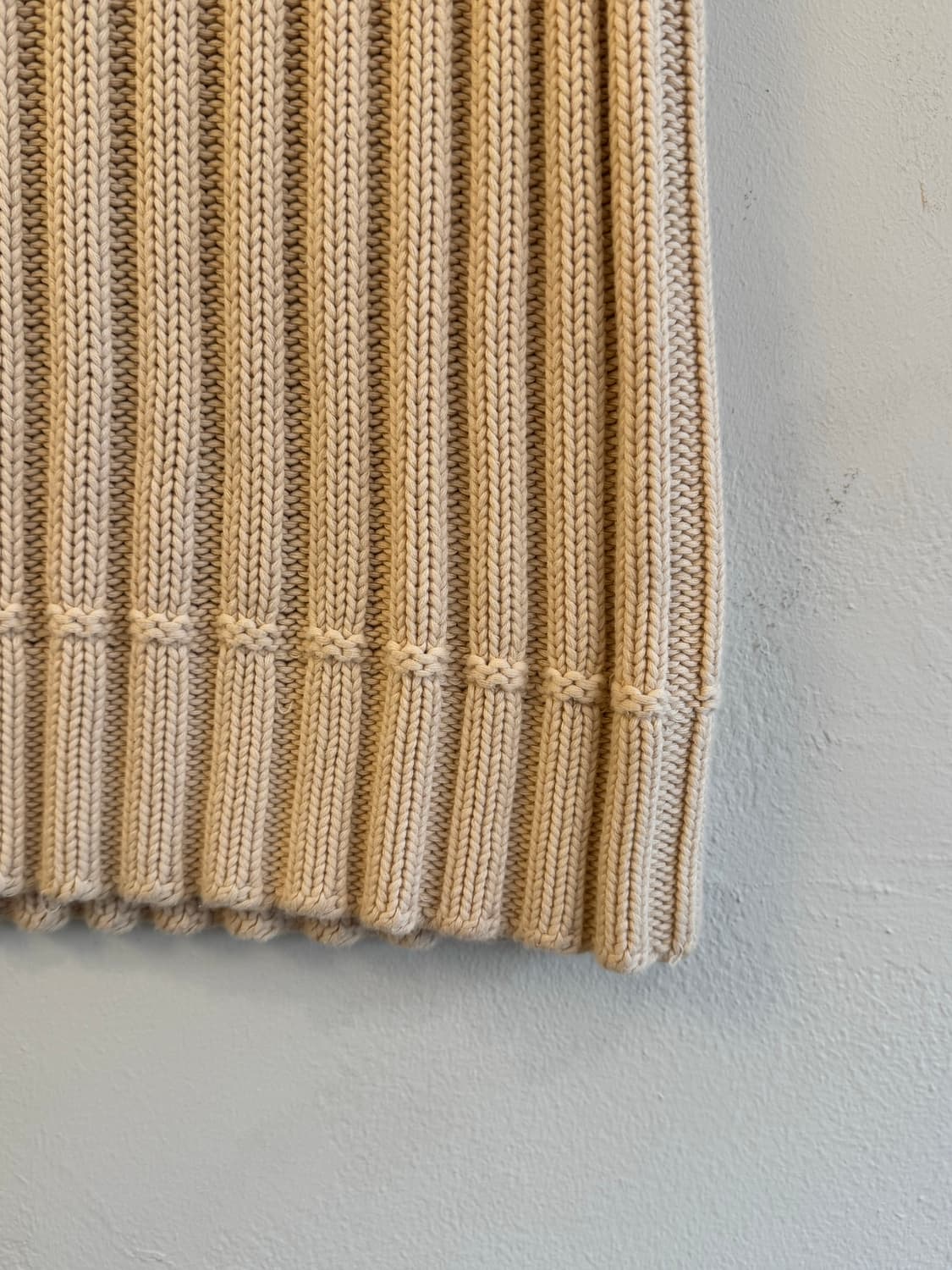 아이보리 골지 니트 베스트 상품이미지3