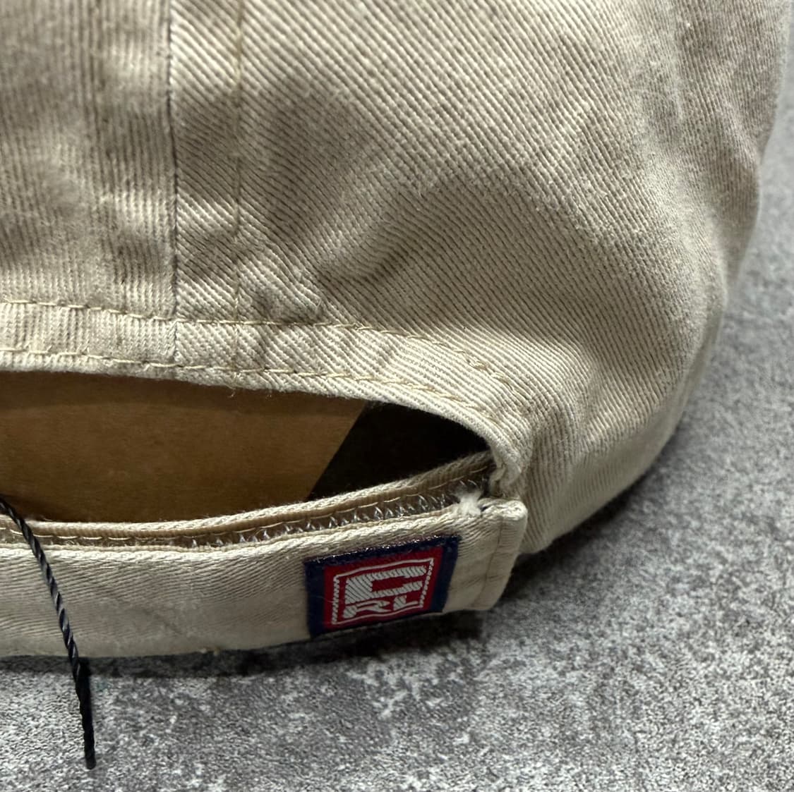 90s CHAPS 챕스 랄프로렌 베이지 볼캡 모자 상품이미지4