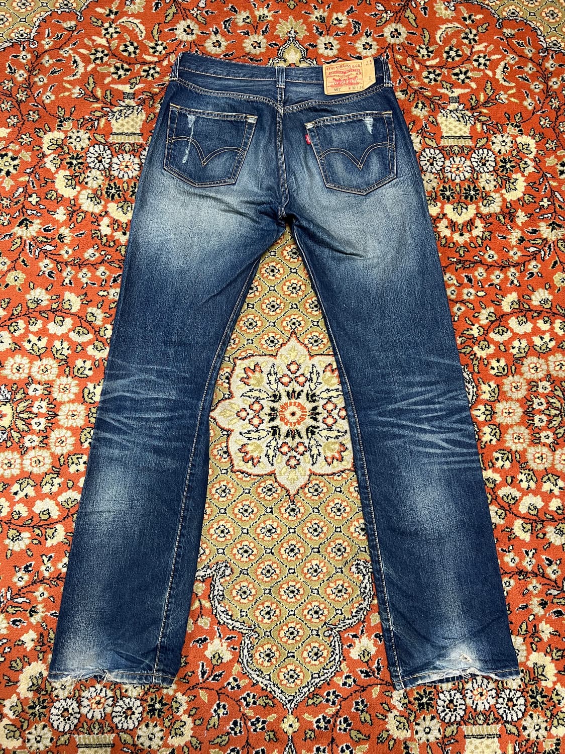 [32] 리바이스 501 빈티지 워싱 데님 팬츠 상품이미지2