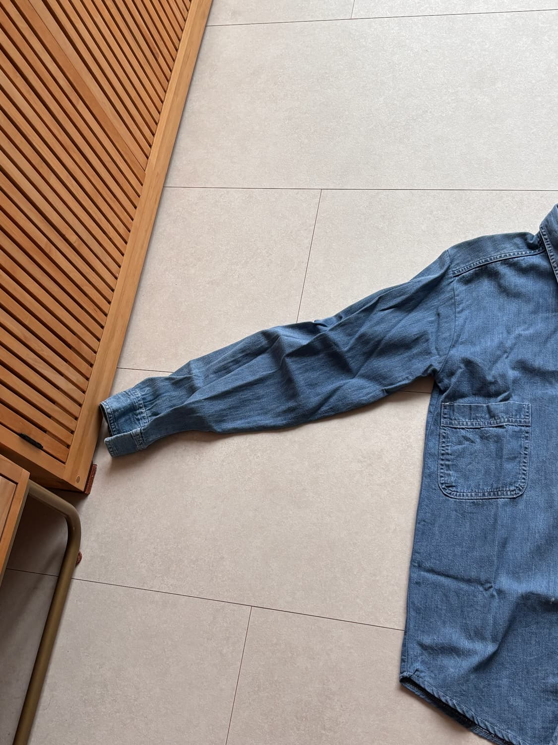 90s Vintage Marlboro Denim Shirts XL 상품이미지4