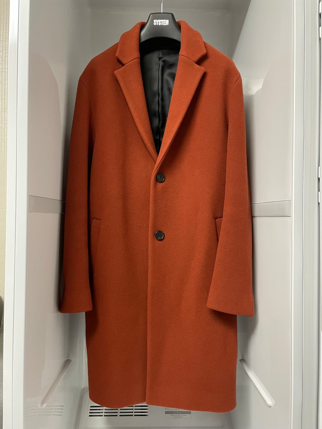 시스템 옴므 오렌지 세미 오버  싱글 코트 상품이미지2