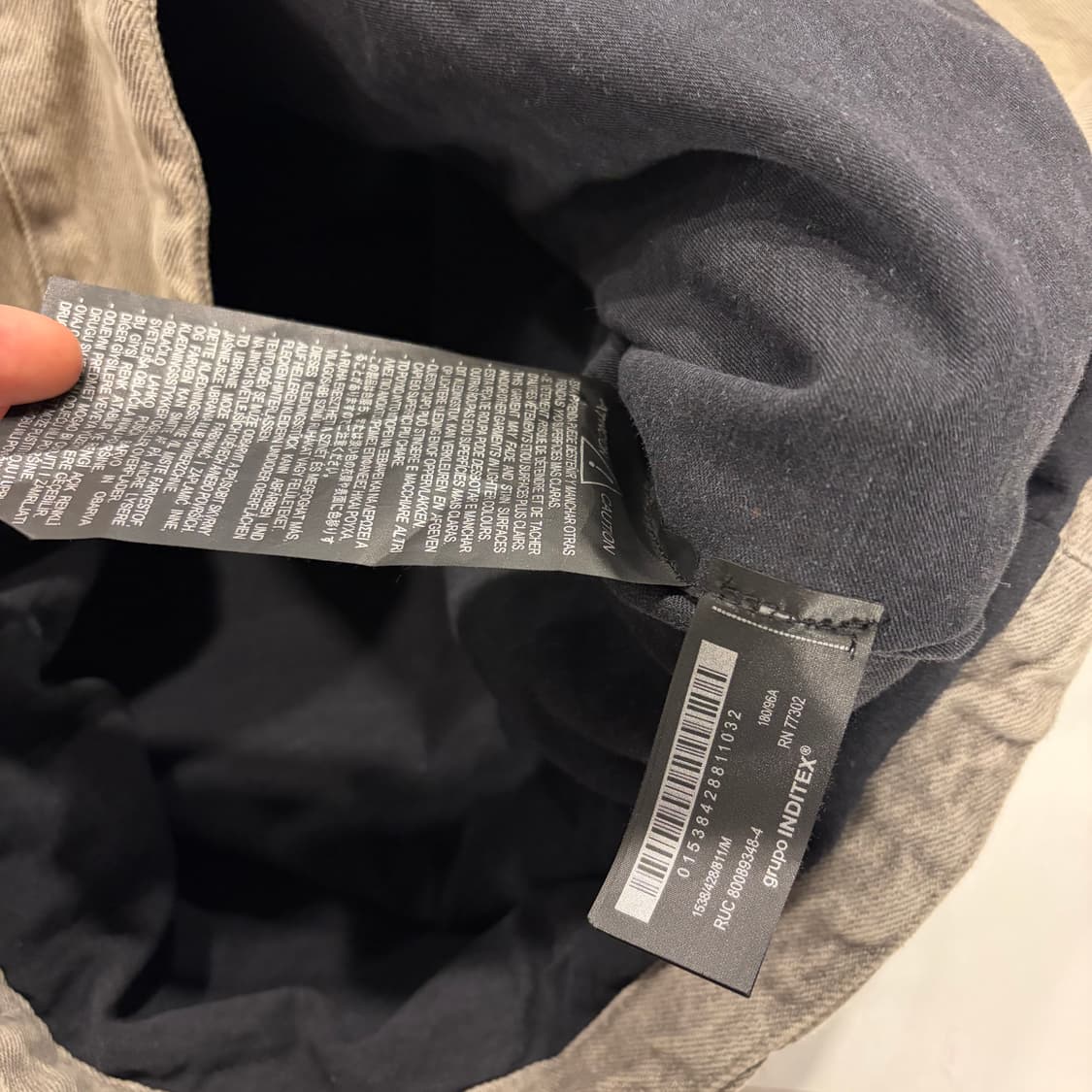 [M] 자라 데님 후드 포켓 자켓 그레이 새상품 B487 상품이미지8