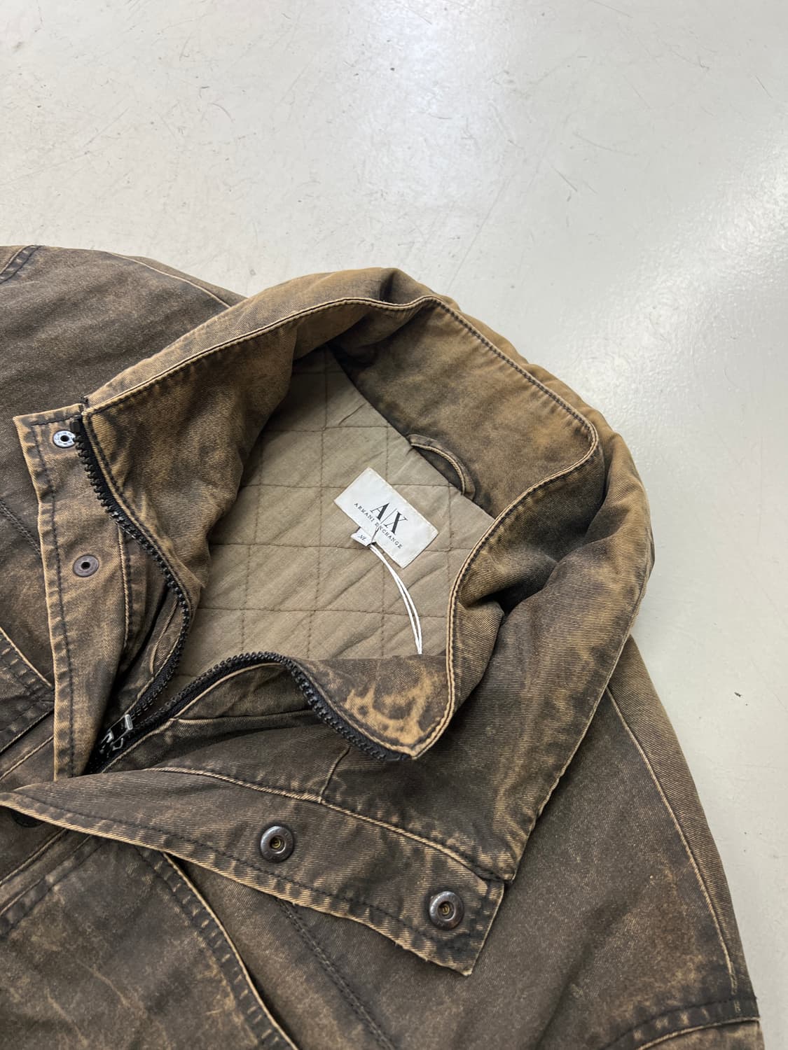 알마니 익스체인지 오버핏 왁스드 파카 상품이미지3