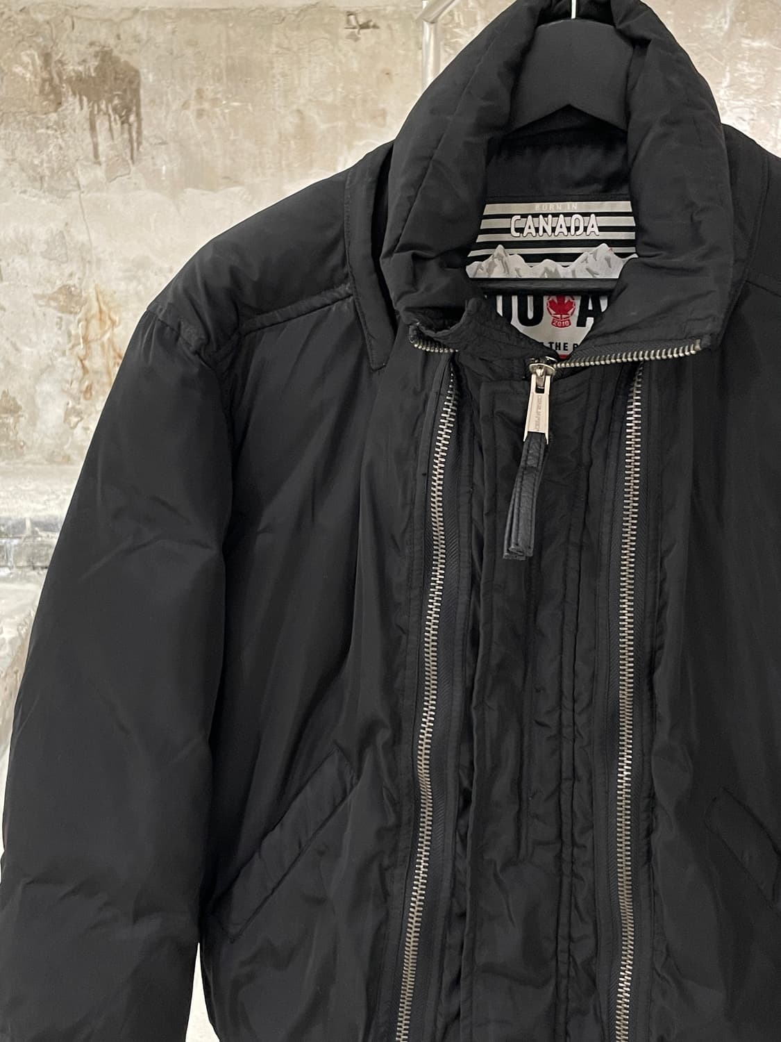 디스퀘어드2 블랙 지퍼 레이어 투 웨이 푸퍼 자켓 상품이미지2