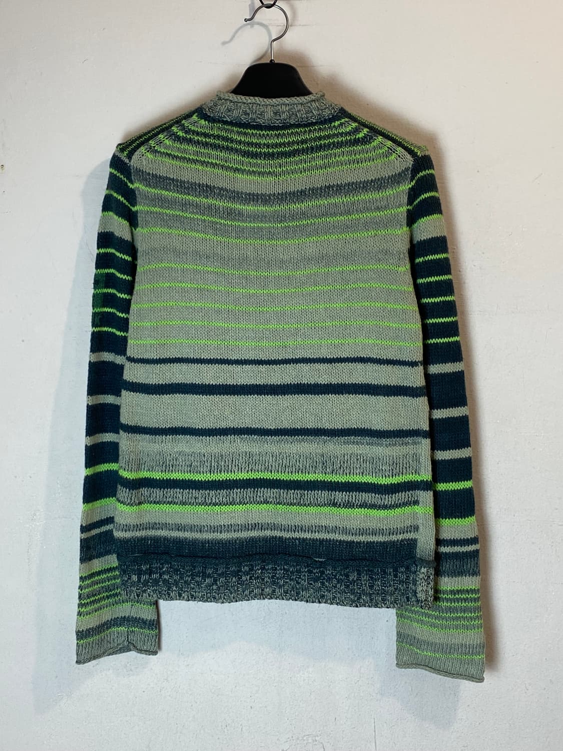 디젤 스트라이프 하프 집 니트 상품이미지5