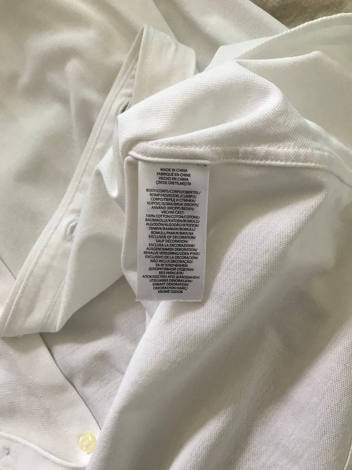 폴로 랄프로렌 니트 옥스포드 포니로고 화이트 셔츠 상품이미지9