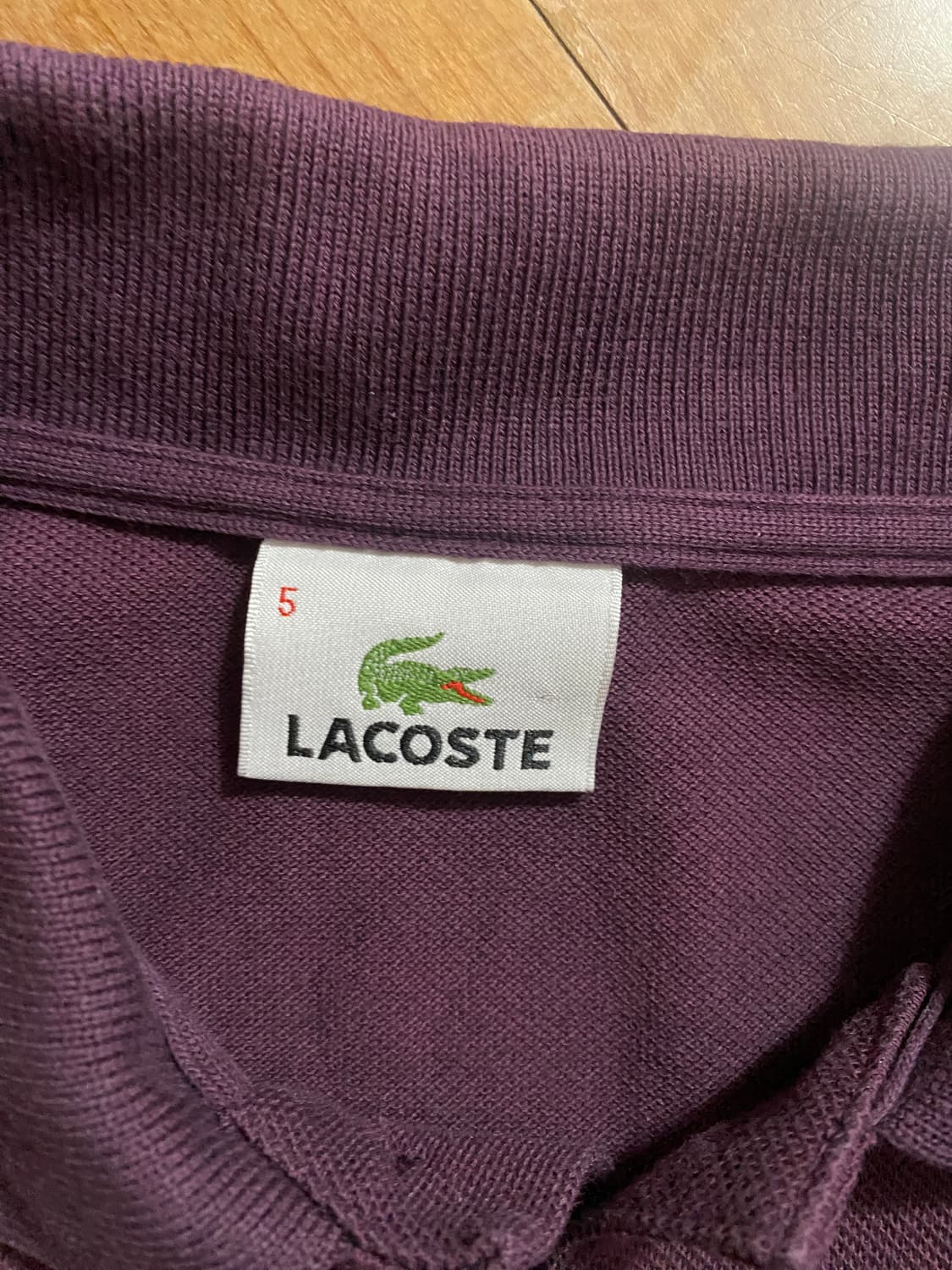 라코스테 남성 카라티 5사이즈 버건디 (105) 상품이미지2
