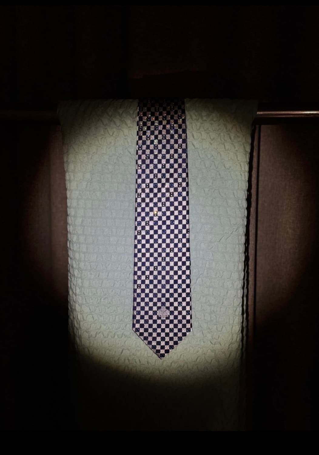 레노마 체크 패턴 넥타이 상품이미지1