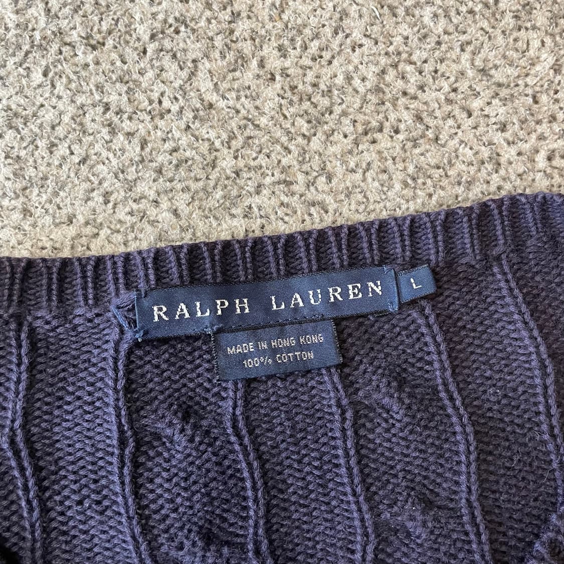  폴로 케이블 니트 상품이미지3
