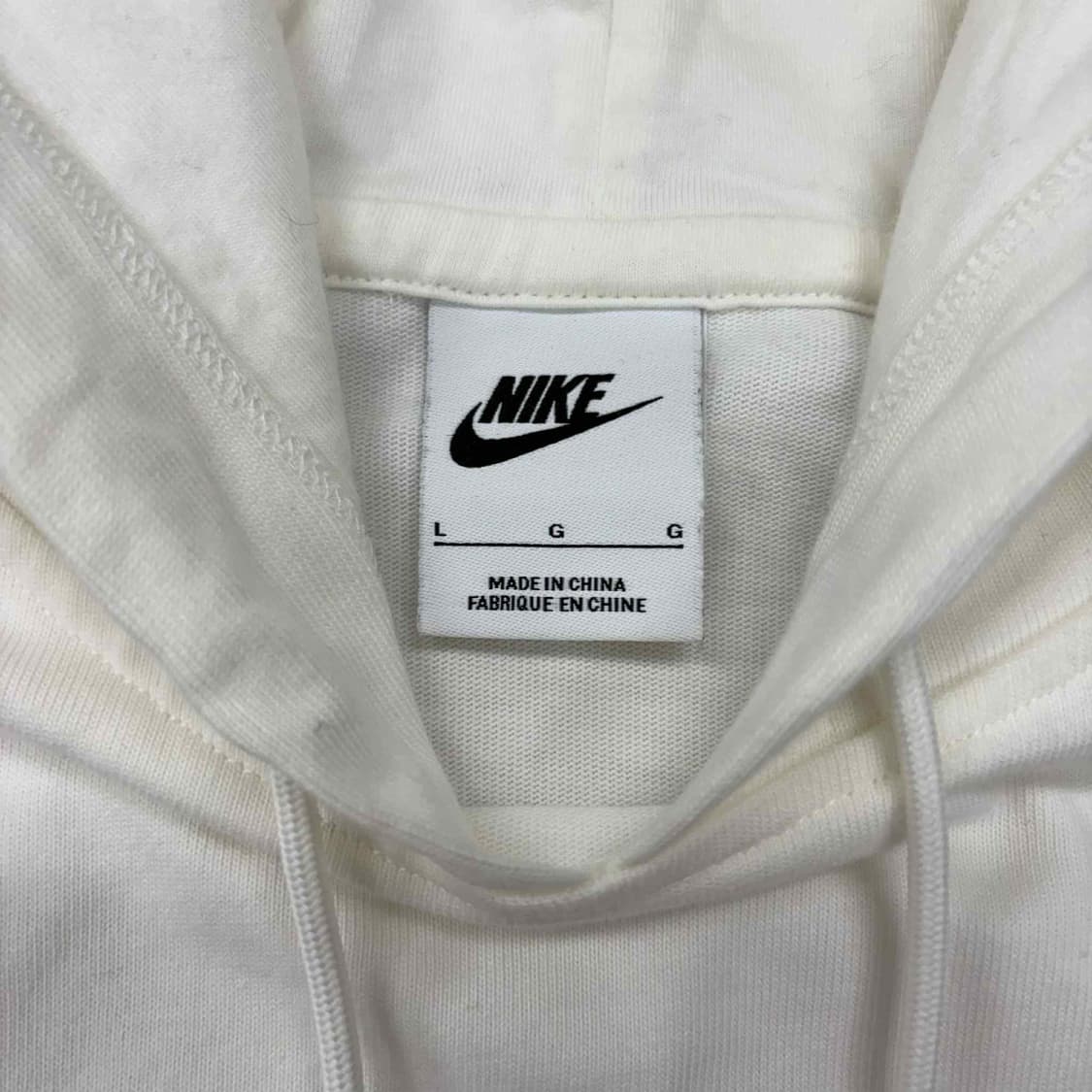 나이키 신형 솔로 스우시 화이트 세미크롭 걸즈 스웻 후드티(L) 상품이미지4
