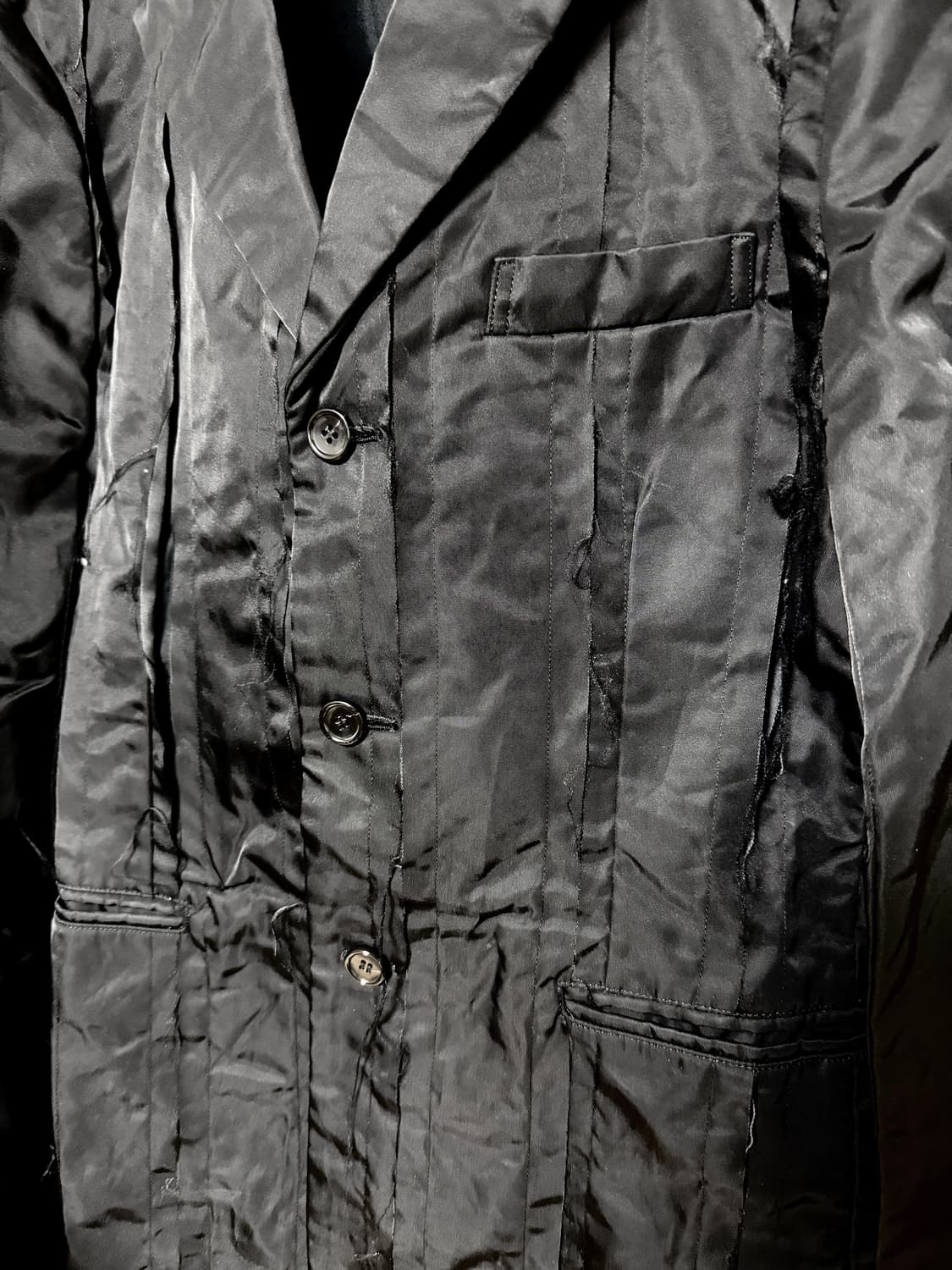 꼼데가르송 18s 리버스 헤어리 나일론 혼방 코트 상품이미지4