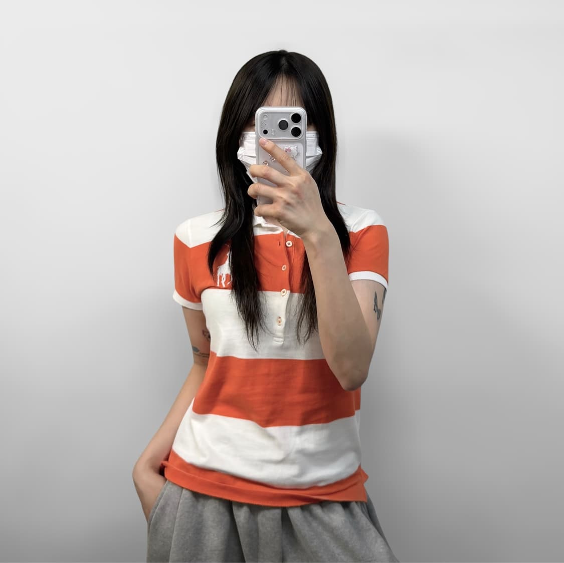 폴로 랄프로렌 빅 포니 자수 스트라이프 카라티 상품이미지1