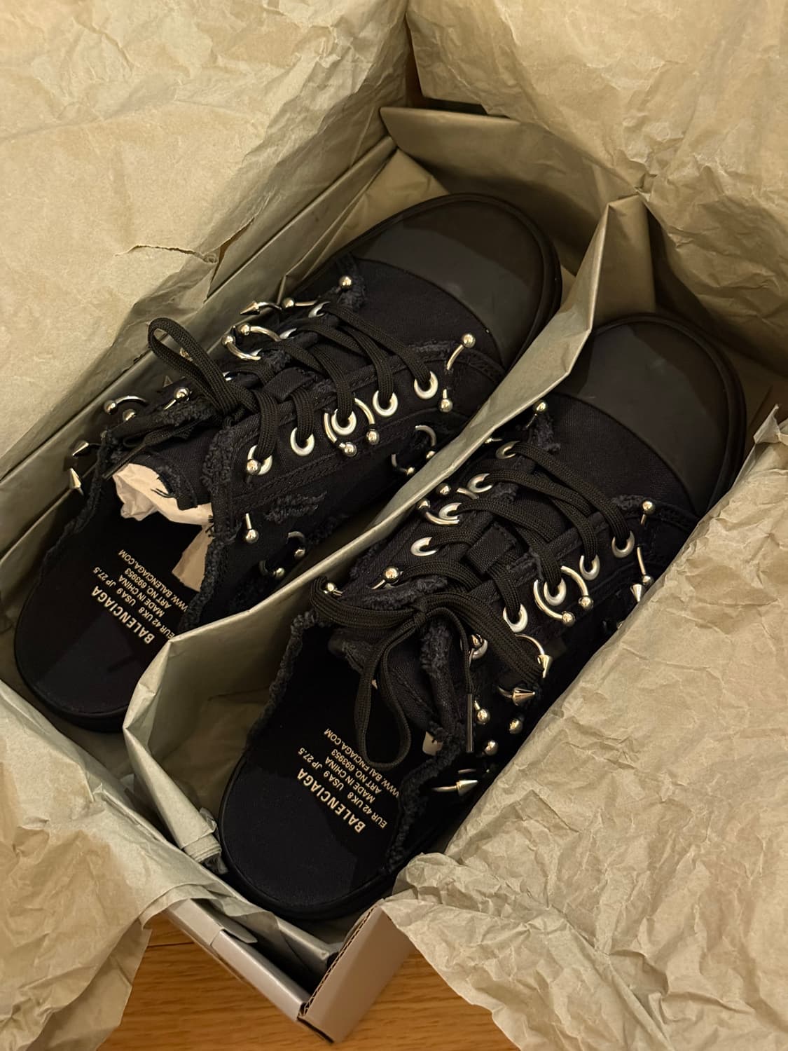 발렌시아가 Destroy Paris 뮬 42 새상품 상품이미지1