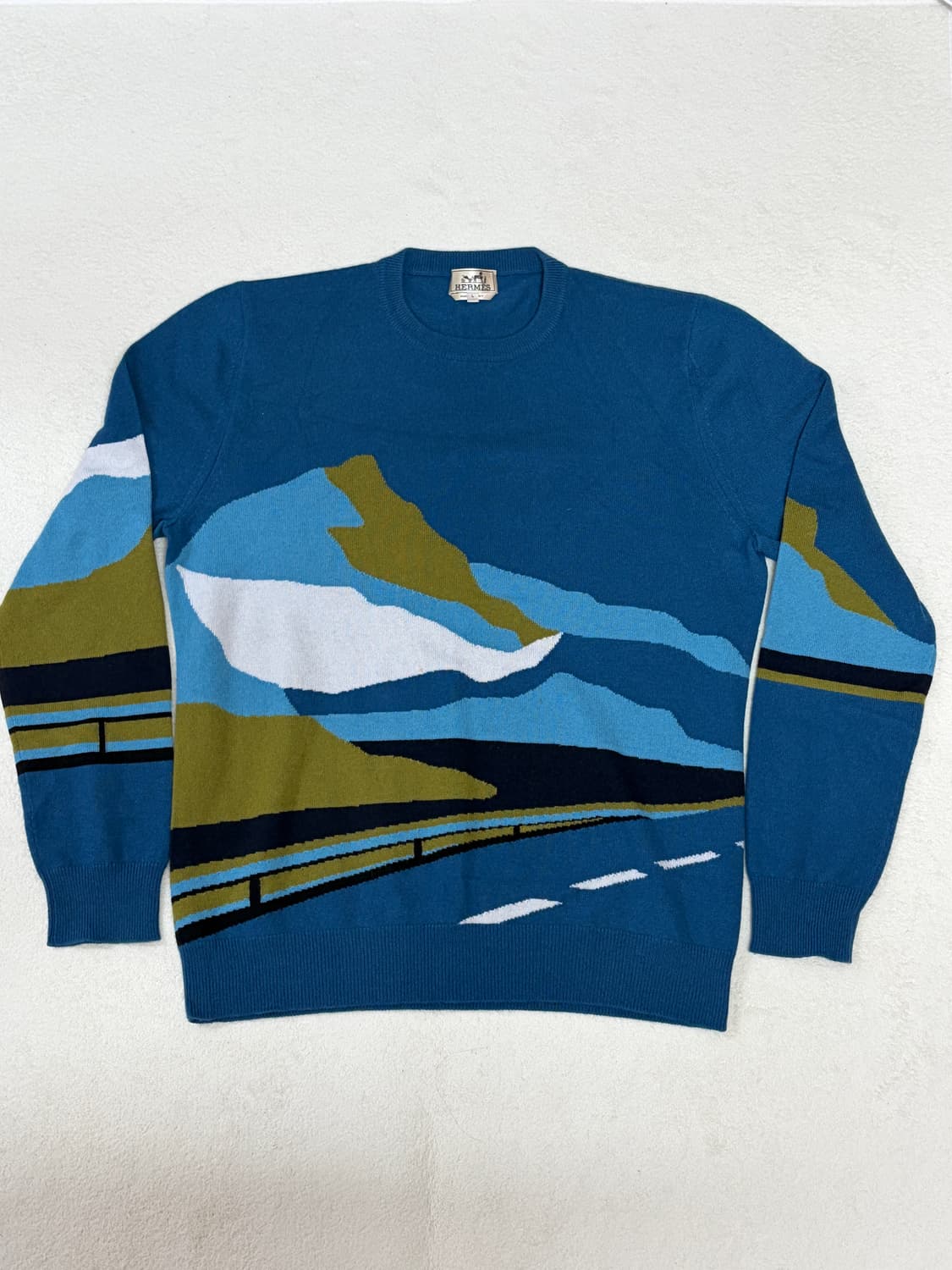 (두께0) 에르메스 캐시미어 100% 니트 L 에르메스 캐시미어 니트 상품이미지1