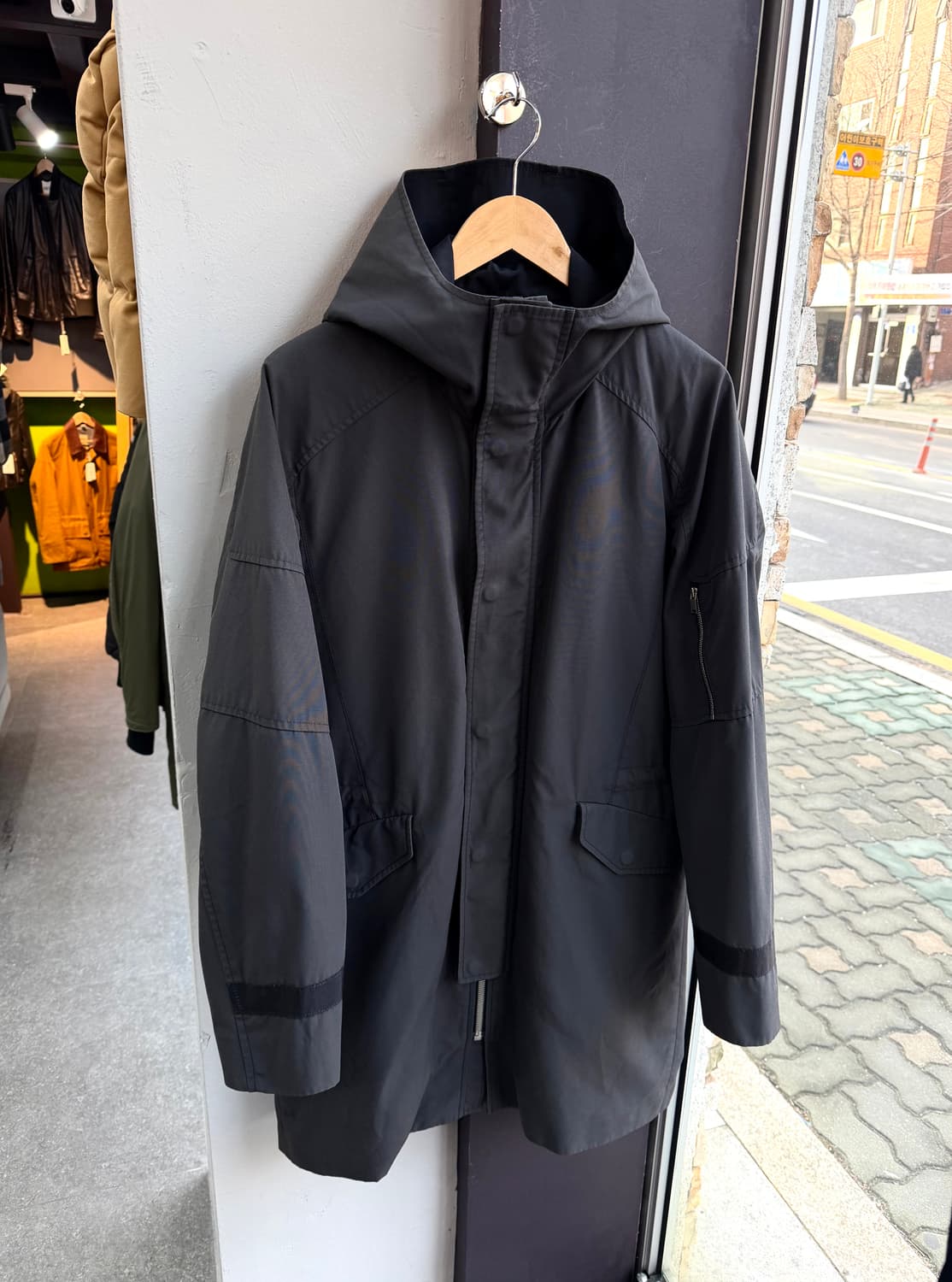 100/ 시스템옴므 이중레이어 패딩 코트자켓 상품이미지2