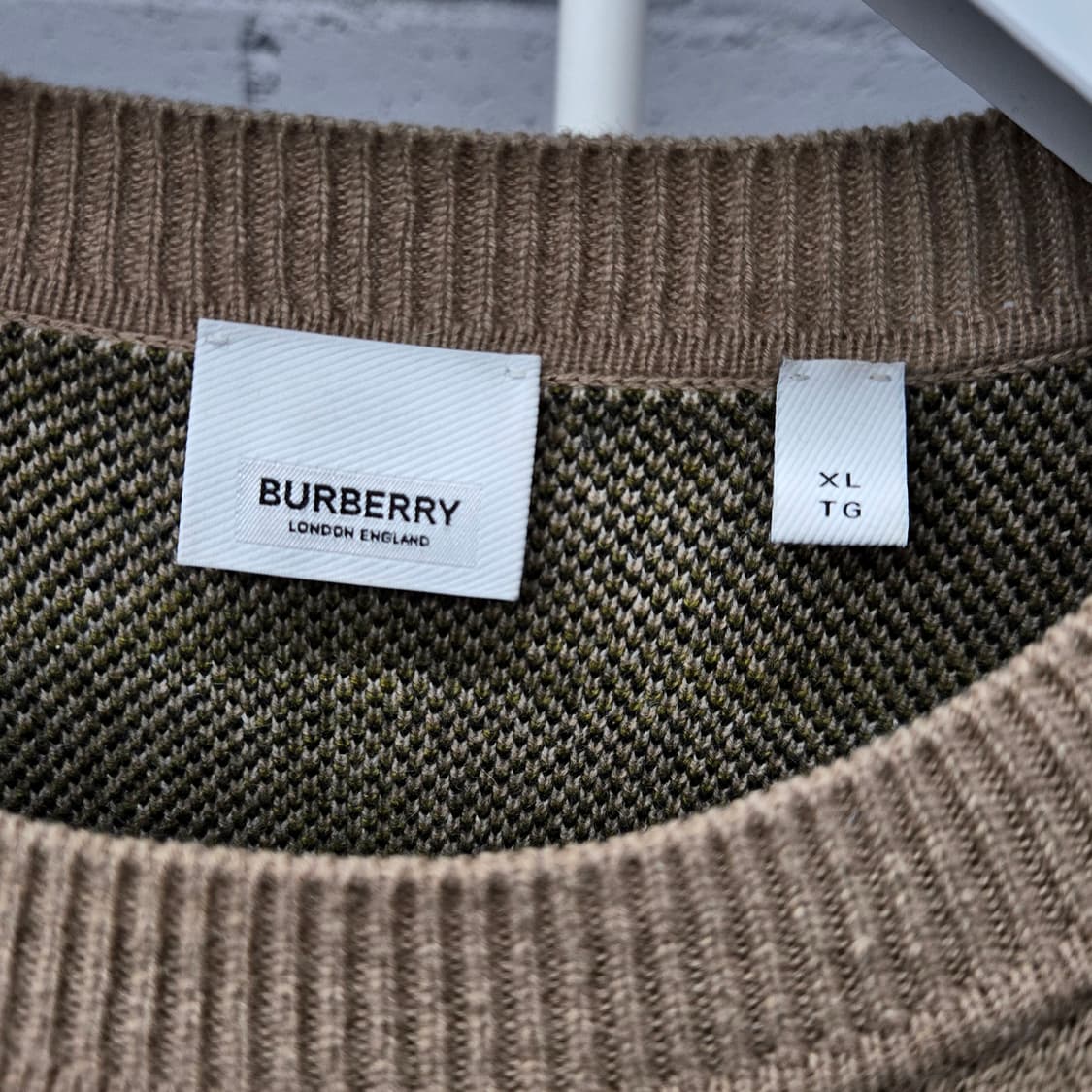 버버리 체크 캐시미어 니트 XL 상품이미지3